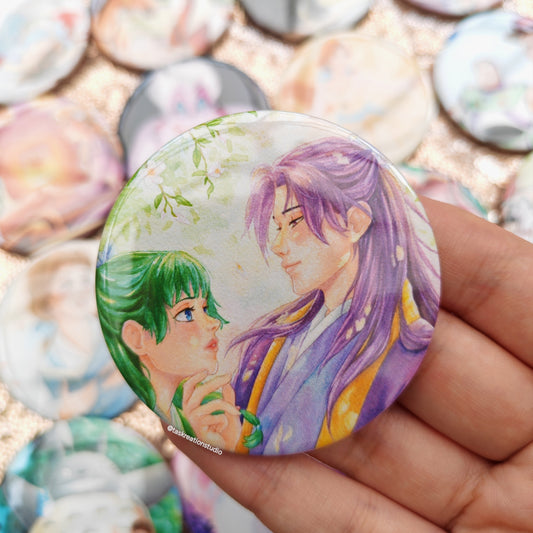 Mao and Jin Button Badge Accessory