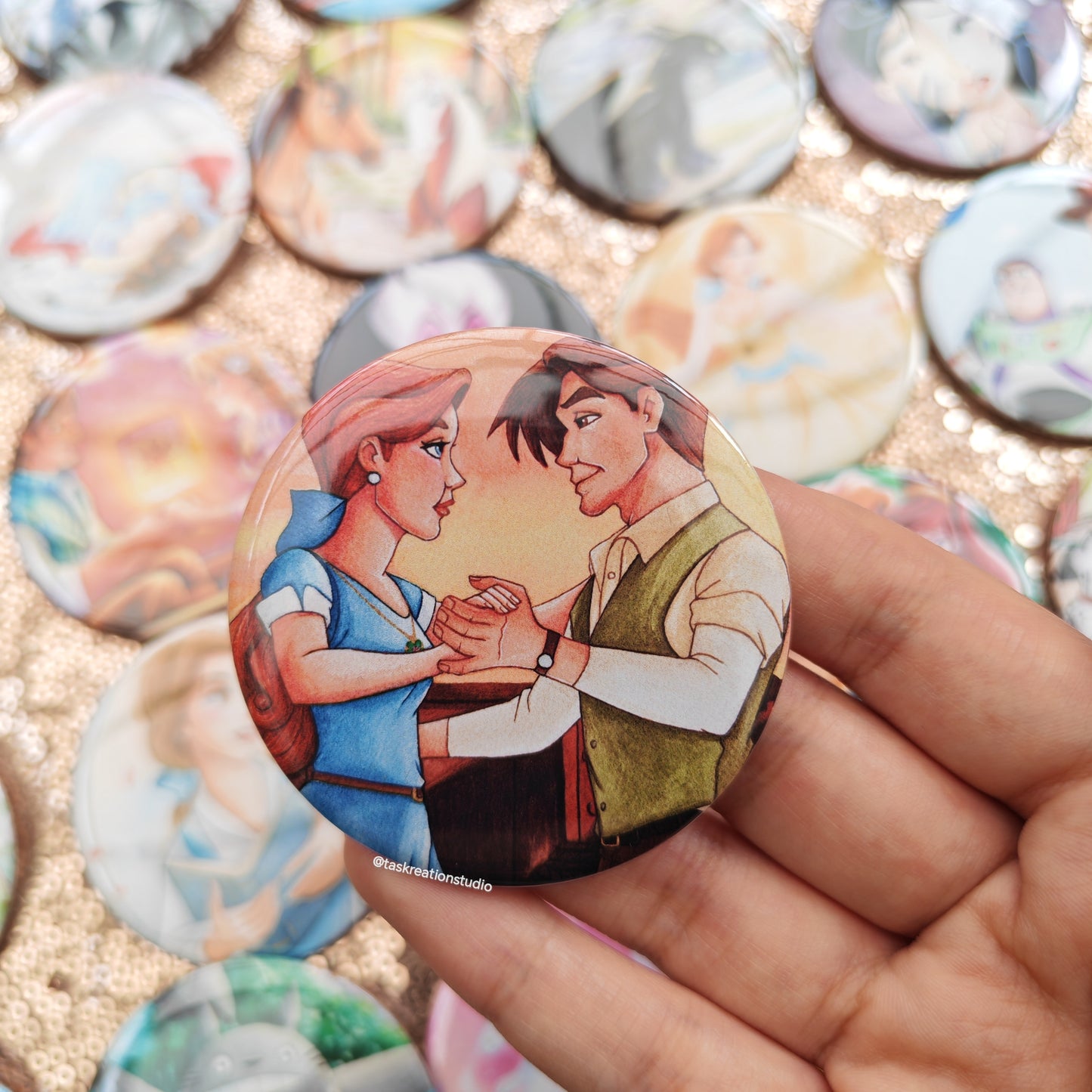 Boat Dance Button Badge Accessory