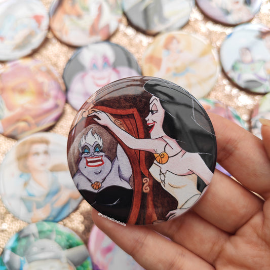 Maiden Sea Witch Button Badge Accessory