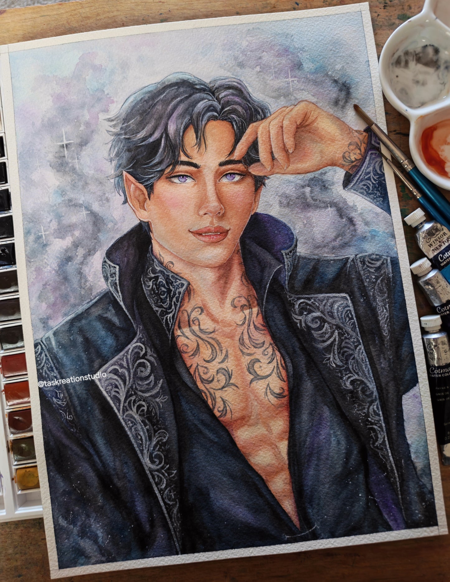 Original Watercolour High Lord Painting