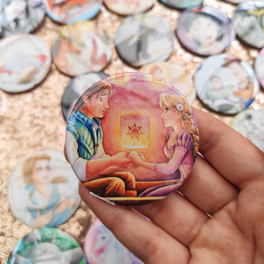Sun Lantern Boat Button Badge Accessory