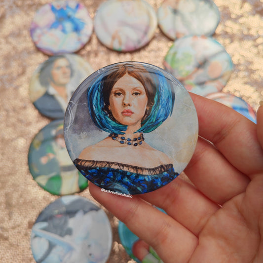 Elizabeth Button Badge Accessory