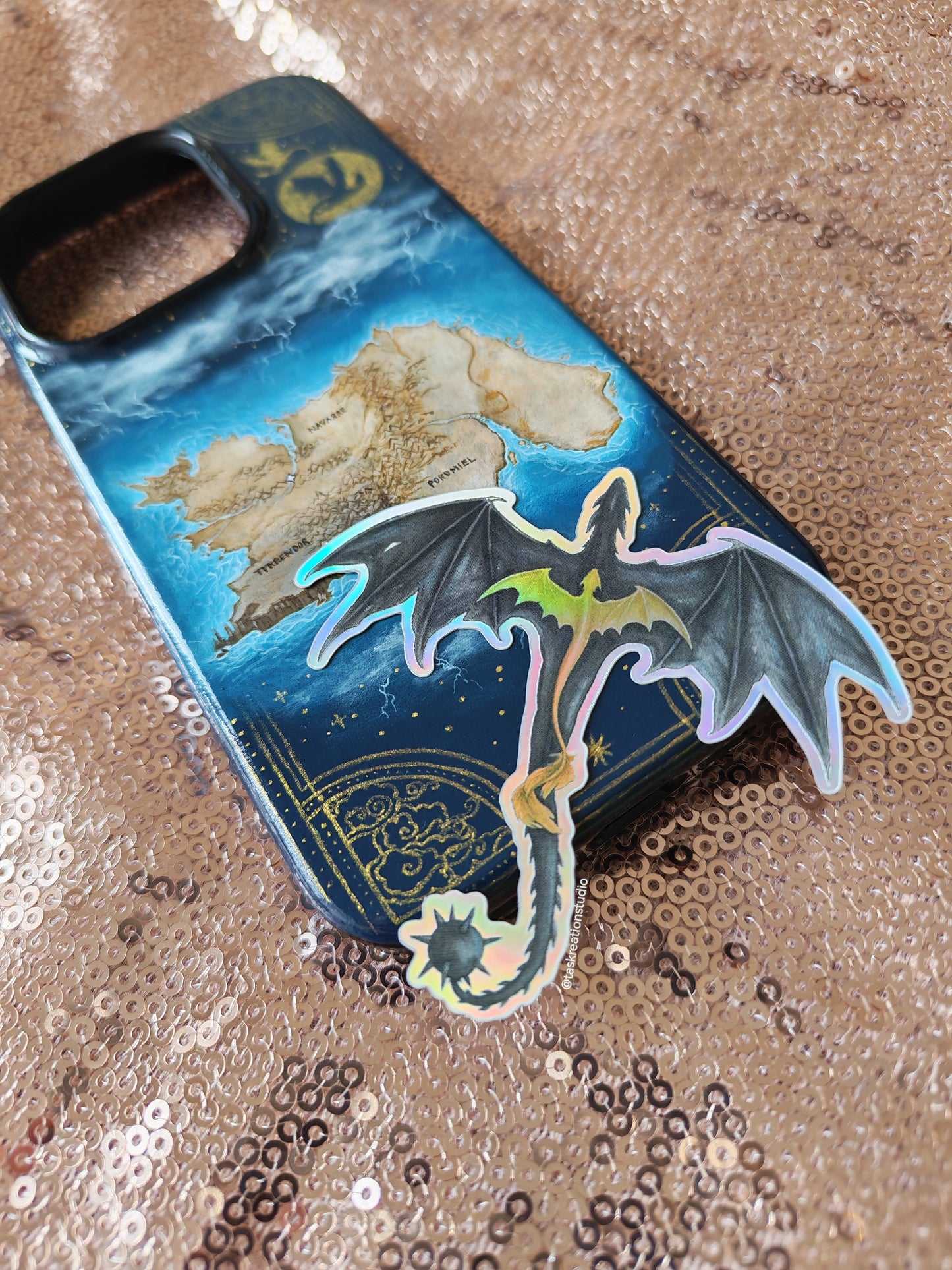Violence Dragon Relic Holographic Sticker