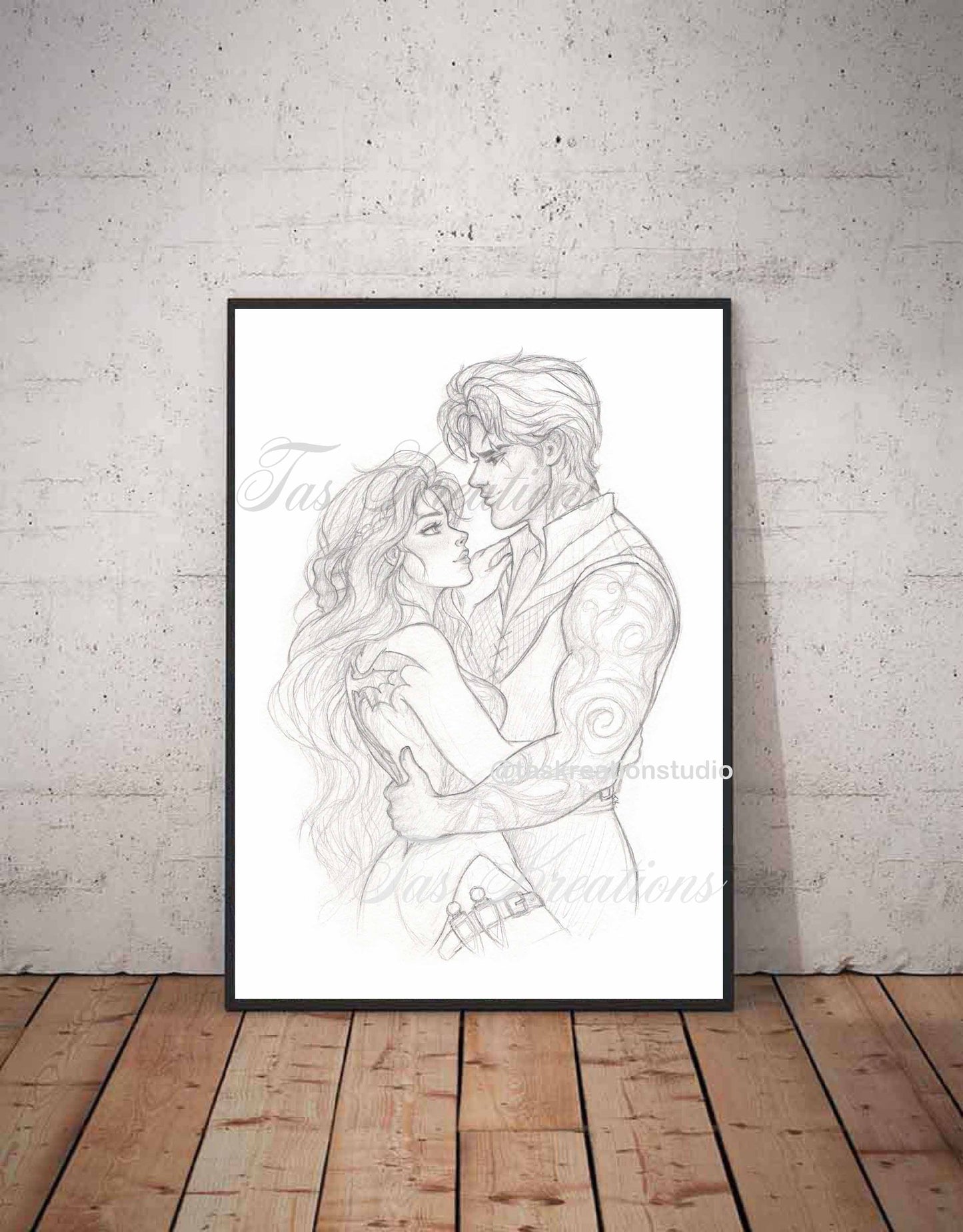 Violence & Shadow Wielder Sketch Print