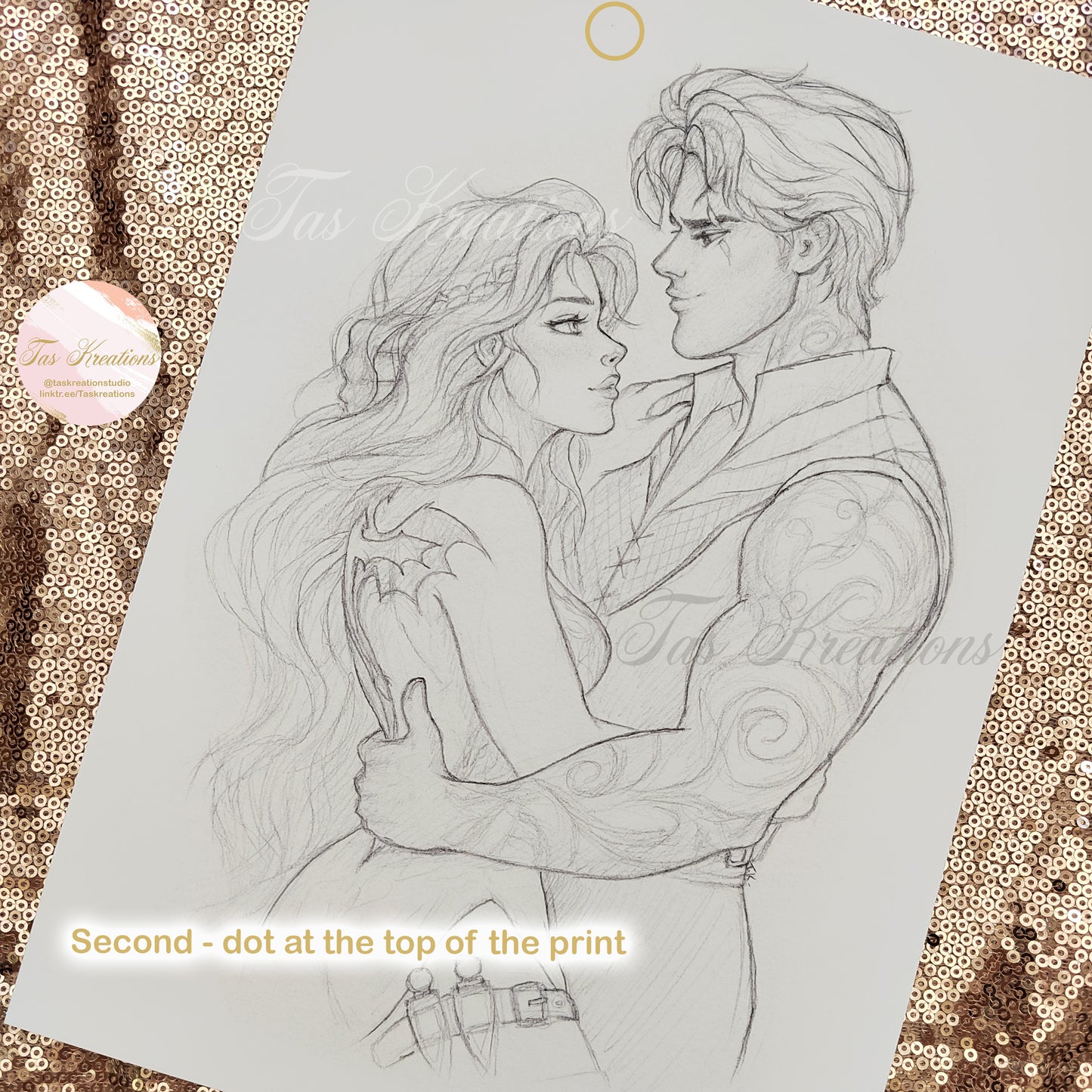 Second - Violence & Shadow Wielder Sketch Print