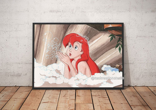 Girl Bath Print
