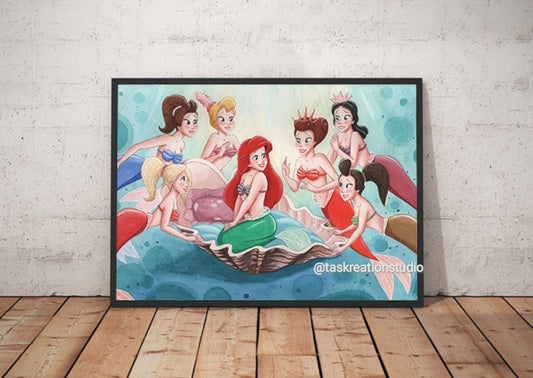 Shell Sisters Print